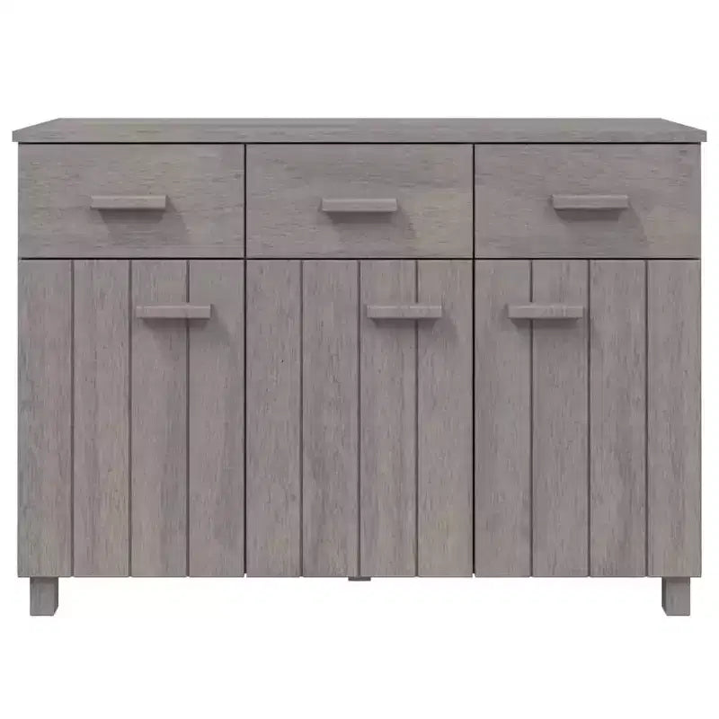Buffet bar console en bois de pin massif avec tiroirs