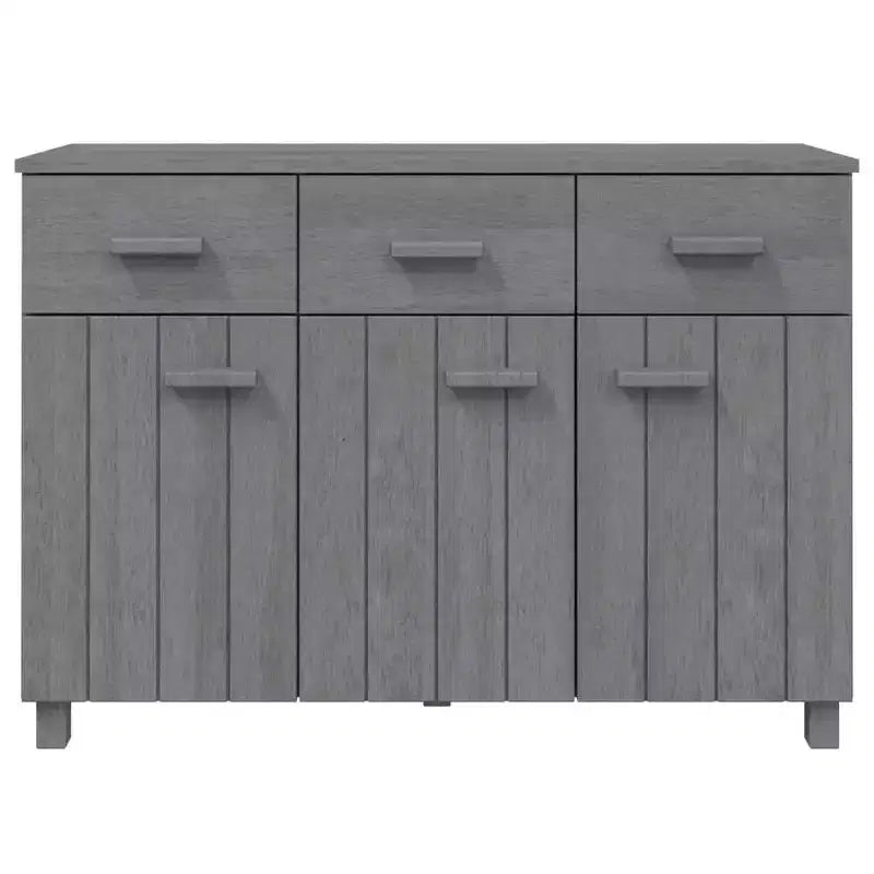 Buffet bar console en bois de pin massif avec tiroirs