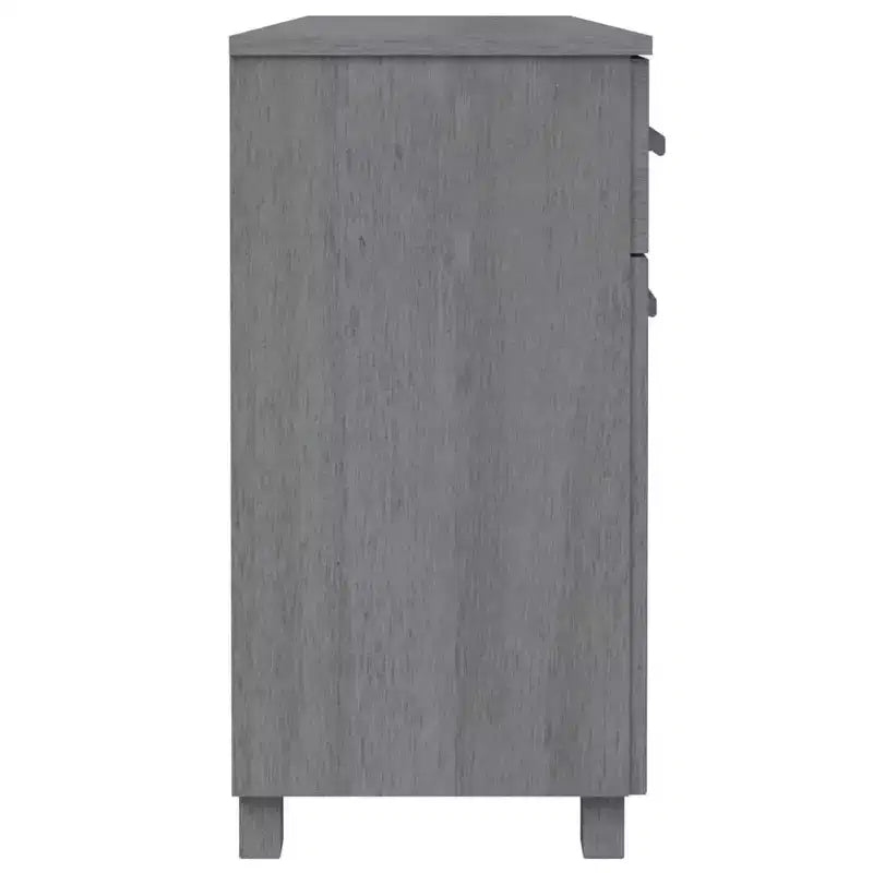 Buffet bar console en bois de pin massif avec tiroirs