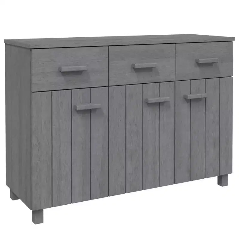vidaXL HAMAR Sideboard Bar Buffet Console Cabinet with Drawers Solid Wood Pine