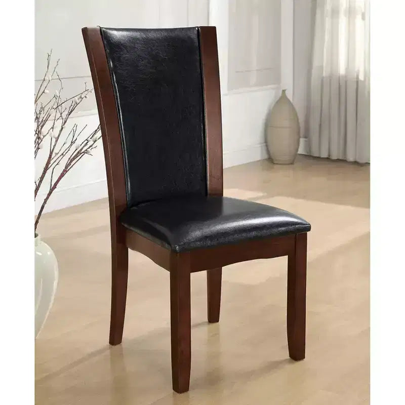 Lot de 2 chaises d'appoint rembourrées en similicuir Simple Relax