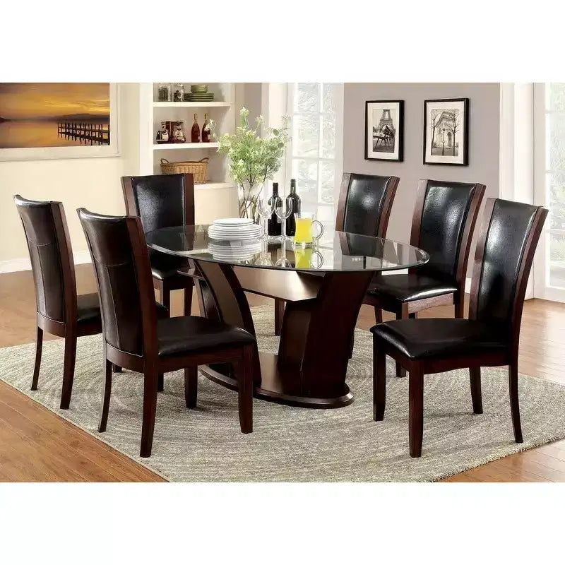 Lot de 2 chaises d'appoint rembourrées en similicuir Simple Relax
