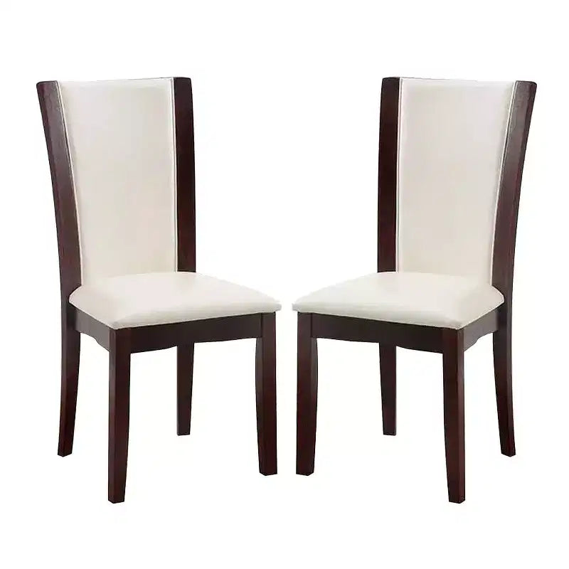 Lot de 2 chaises d'appoint rembourrées en similicuir Simple Relax