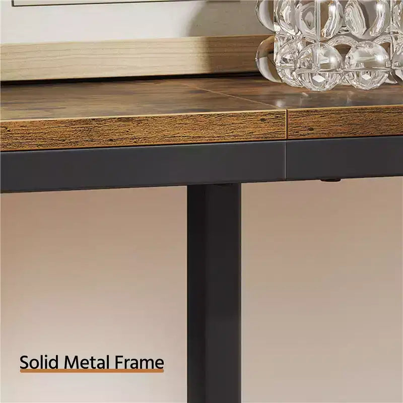 Table console extensible de 71 po pour couloir, salon
