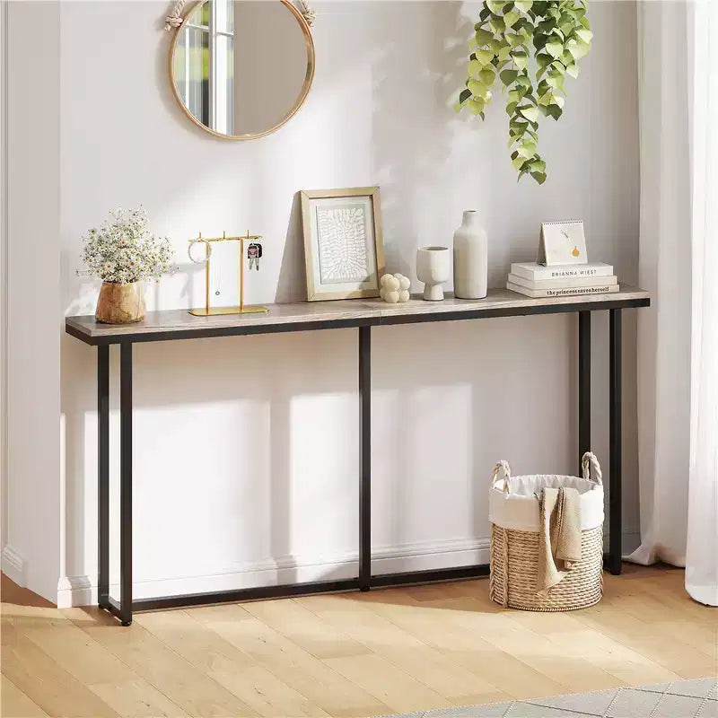 Table console extensible de 71 po pour couloir, salon