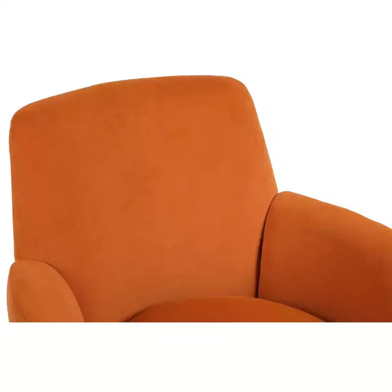 Fauteuil pivotant de luxe en velours, fauteuil d'appoint rotatif silencieux à 360° avec base dorée pour salon, chambre, bureau