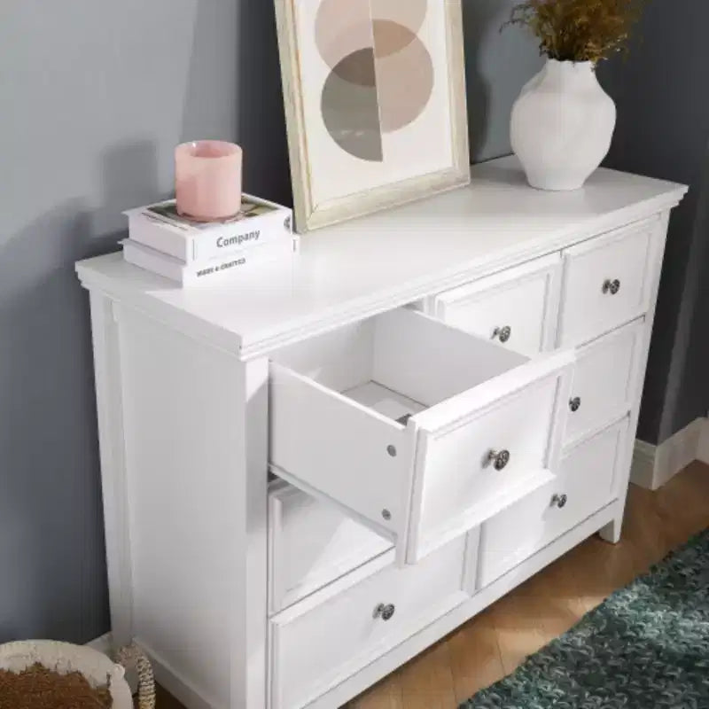 Modern 7 Drawers Dresser 7 Drawers Cabinet,Chest of Drawers Closet Organizers and Storage Clothes Storage Drawers Cabinet for Living Room