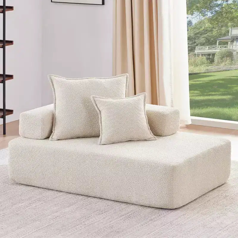 Whisen Oversized Modular U Shaped Sectional Sofa - Beige