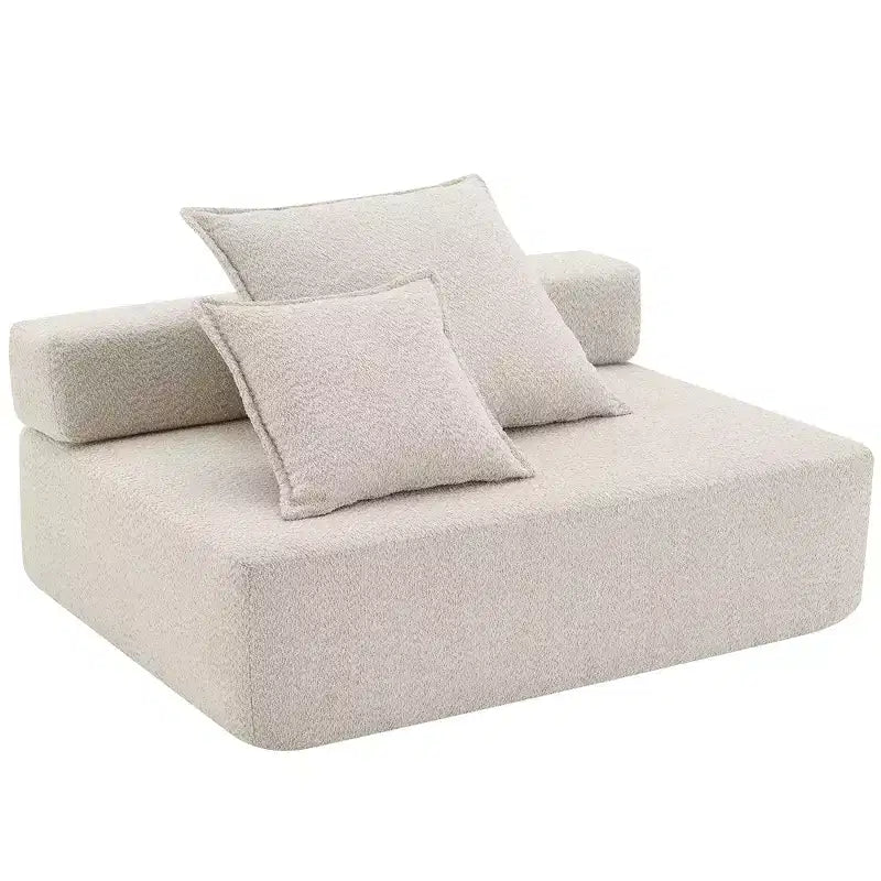 Canapé d'angle modulable en U surdimensionné - Beige