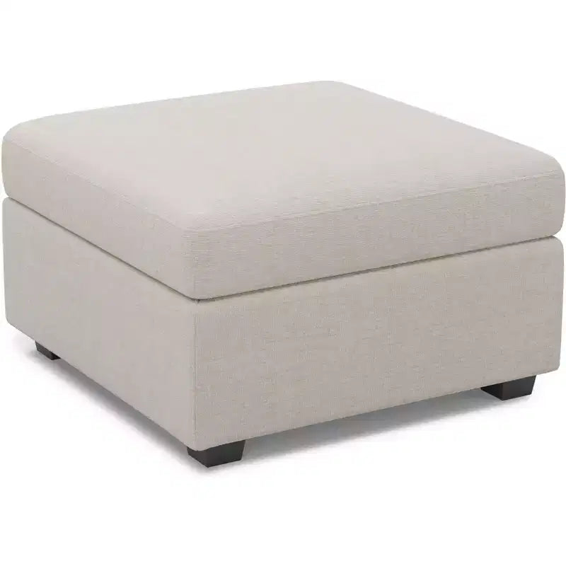 Module Ottoman Chenille - Repose-Pieds de Rangement Modulaire avec Tissu Doux pour la Peau et Conception à Installation Rapide