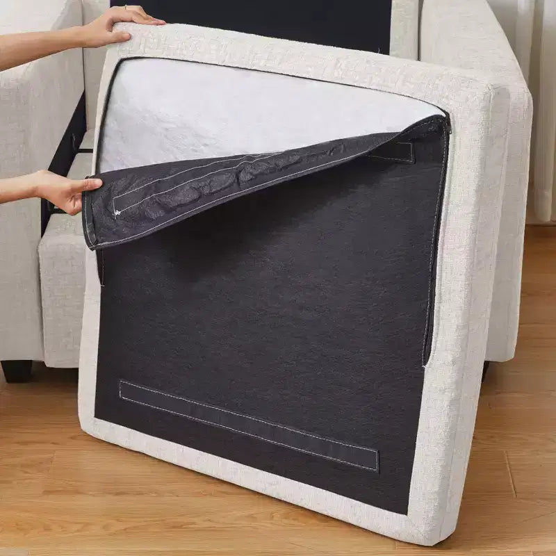 Module Ottoman Chenille - Repose-Pieds de Rangement Modulaire avec Tissu Doux pour la Peau et Conception à Installation Rapide