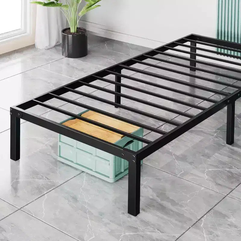 MAYEERTY No-Spring Wooden Bed Frame, Minimalist Design with Easy Assembly &amp; Ample Underbed Storage Space