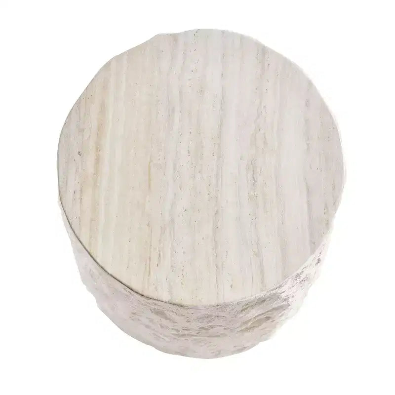 Table basse ronde/carrée en fibre de verre Table d'appoint Table basse de salon Table basse de canapé, aucun assemblage requis, beige