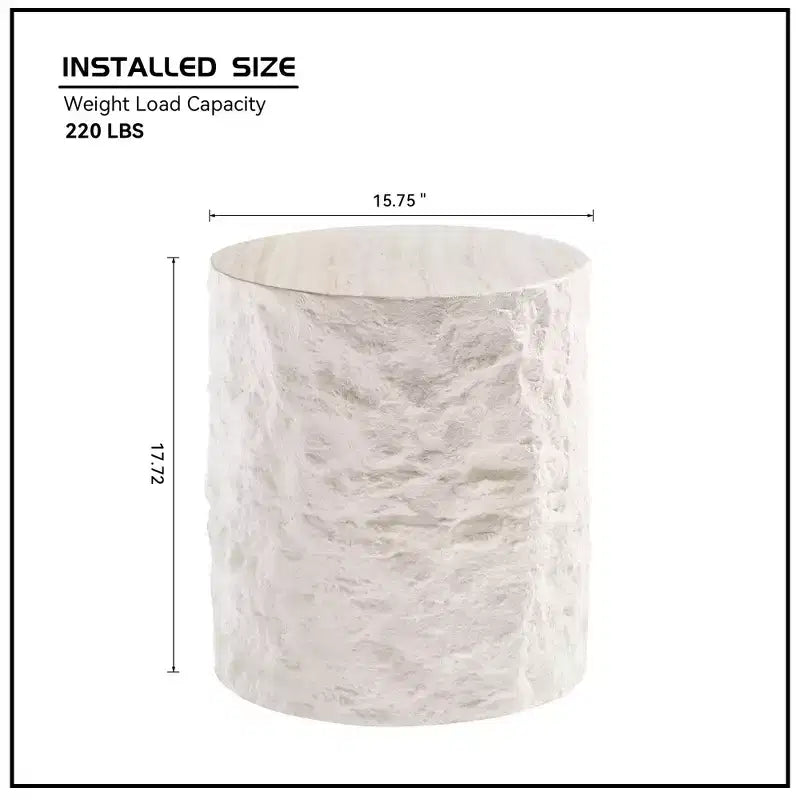 Table basse ronde/carrée en fibre de verre Table d'appoint Table basse de salon Table basse de canapé, aucun assemblage requis, beige