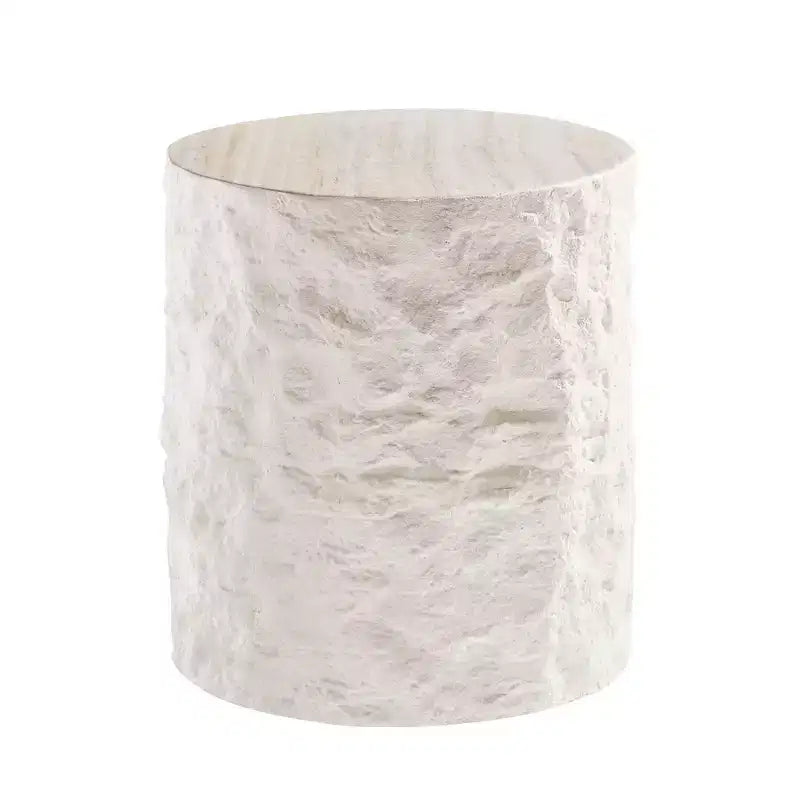 Table basse ronde/carrée en fibre de verre Table d'appoint Table basse de salon Table basse de canapé, aucun assemblage requis, beige