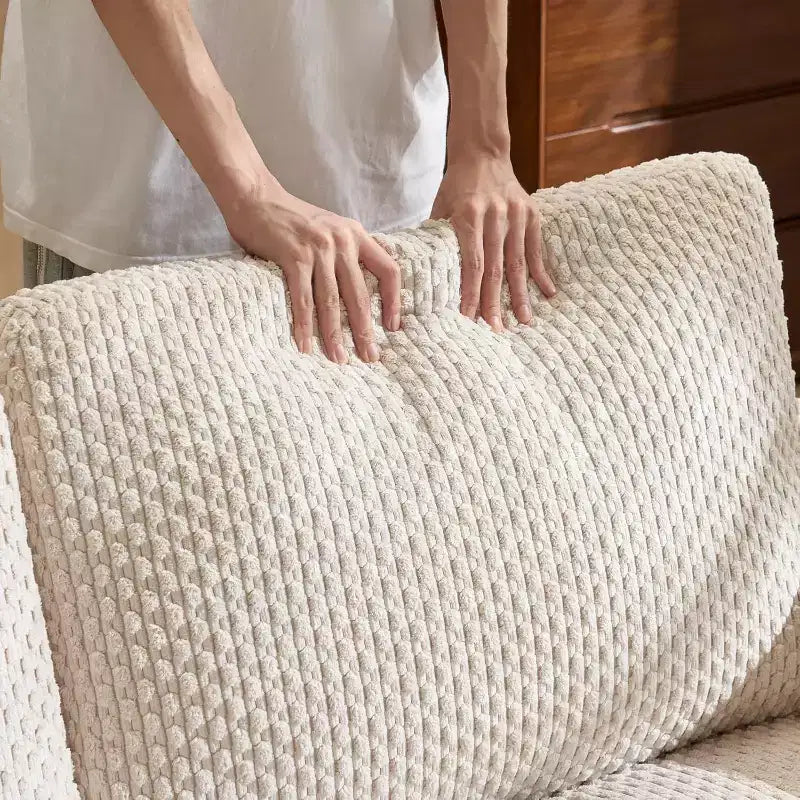 Causeuse confortable mi-siècle de 173 cm, canapé deux places avec support à ressorts et structure en bois massif, petit canapé en tissu velours côtelé