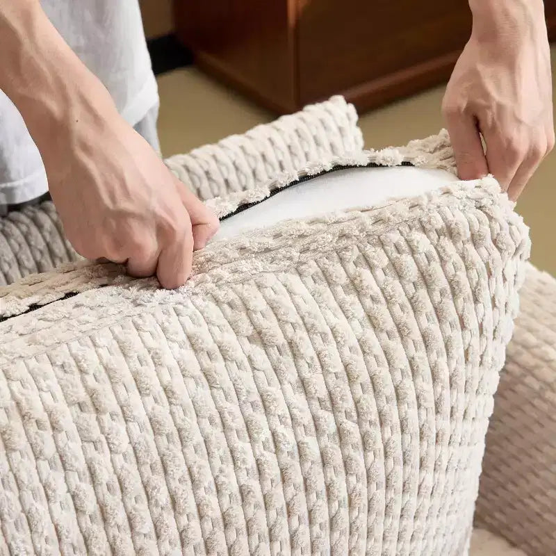 Causeuse confortable mi-siècle de 173 cm, canapé deux places avec support à ressorts et structure en bois massif, petit canapé en tissu velours côtelé