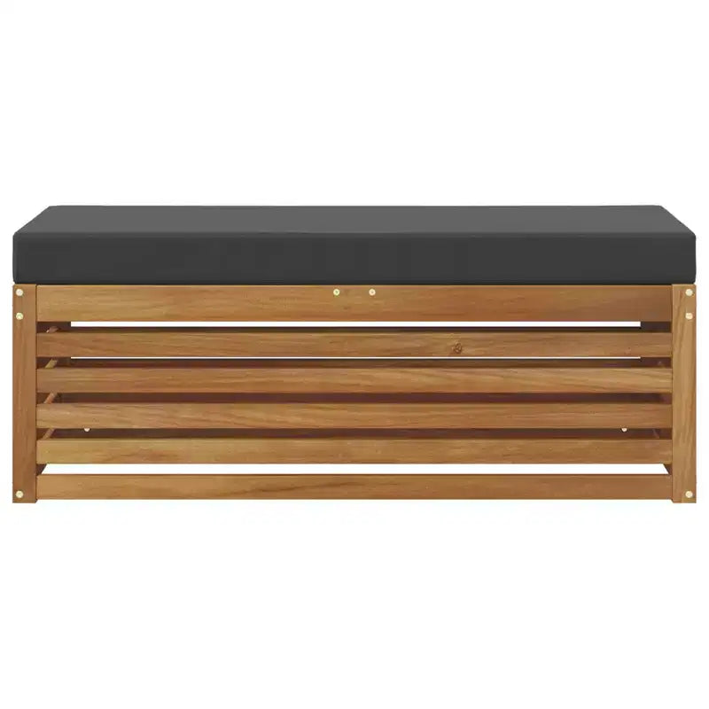 Banc Tabouret Naturel et Anthracite 115 x 43 x 37 cm