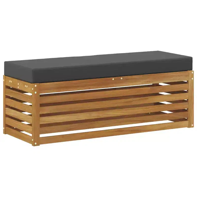Banc Tabouret Naturel et Anthracite 115 x 43 x 37 cm