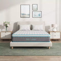 Serweet 8 inch Breathable Bamboo Charcoal Hybrid Mattress - Compatible with Platform Bed, Box Spring, or Slat Base