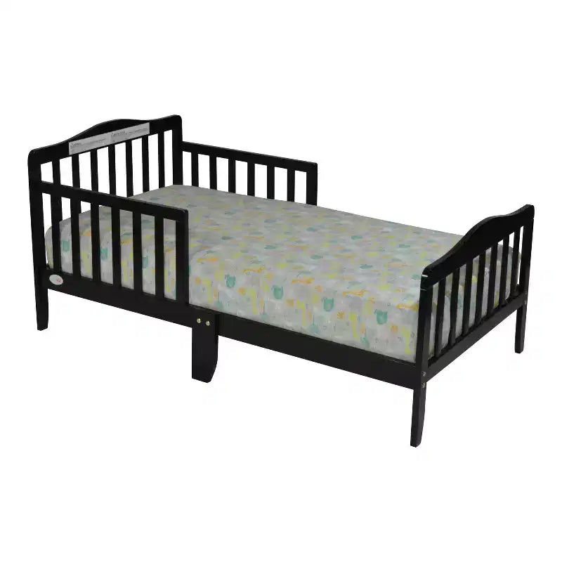 Lit de bébé moderne en bois avec barrière de sécurité