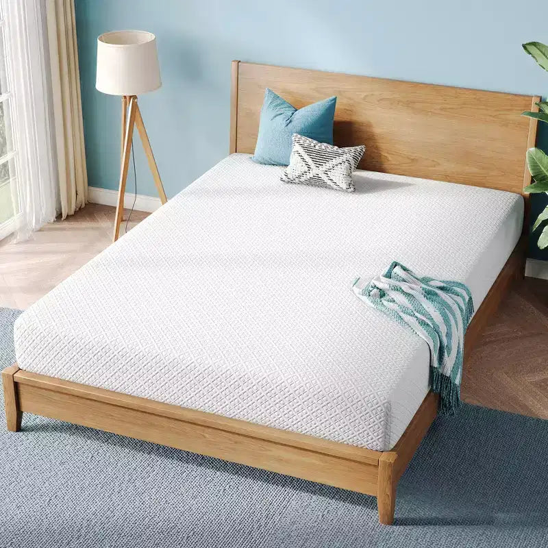 Matelas en mousse à mémoire de forme rafraîchissante de 6 pouces pour adulte, mousse de soutien au charbon de bambou, fermeté moyenne