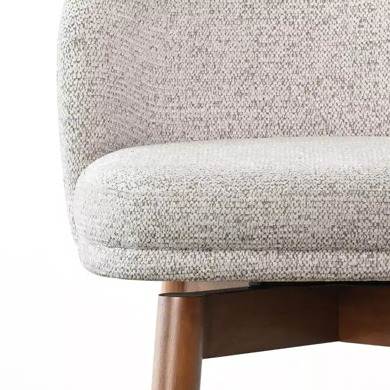 Lot de 2 tabourets de comptoir pivotants modernes avec assise rembourrée, chaises de bar ou d'îlot de cuisine pivotantes à 360° avec pieds en bois massif