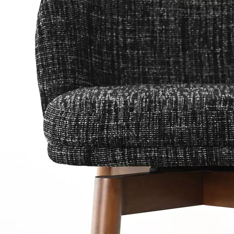 Lot de 2 tabourets de comptoir pivotants modernes avec assise rembourrée, chaises de bar ou d'îlot de cuisine pivotantes à 360° avec pieds en bois massif