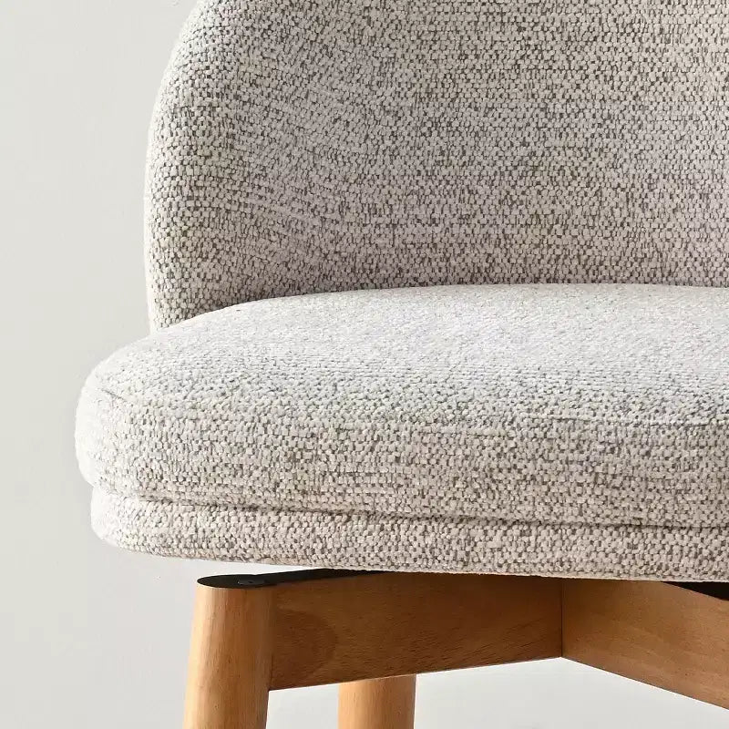 Lot de 2 tabourets de comptoir pivotants modernes avec assise rembourrée, chaises de bar ou d'îlot de cuisine pivotantes à 360° avec pieds en bois massif